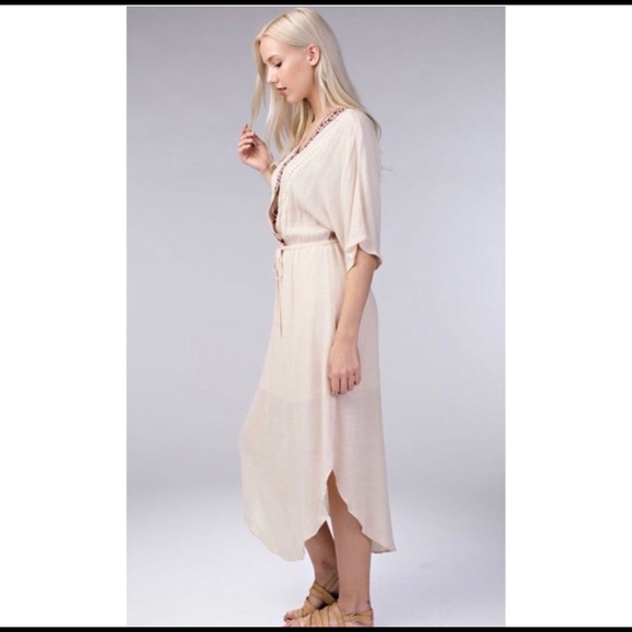 🆓BUY 2 GET 1 FREE Embroidered peasant dress - Picture 2 of 5